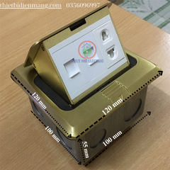 Ổ cắm âm sàn Sinoamigo SPU-1BR bằng đồng cao cấp