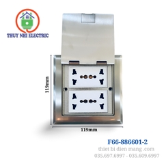 Ổ Cắm Âm Sàn Kép Dobo F66-886601-2