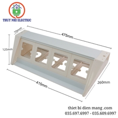 Máng hộp điện âm bàn 2 hướng XRD-1701