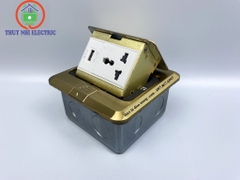 Hộp Ổ Cắm Âm Sàn Tenko TK-J02-24 Màu Vàng