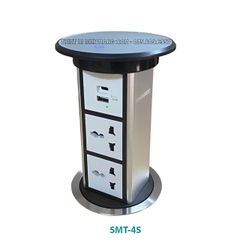 Hộp Ổ Điện Âm Bàn Đảo Sinoamigo SMT-4S Tích Hợp Sạc Không Dây