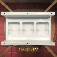 Máng hộp điện âm bàn thiết bị vuông TNE2-ĐS-3-V