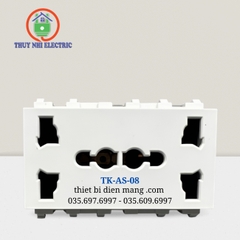 Nhân ổ cắm đôi 3 chấu Tenko TK-AS-08