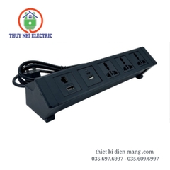 Ổ cắm âm bàn 5 thiết bị đa năng - TNE2-AB-02-5