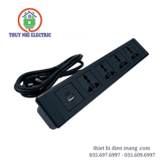 Ổ cắm điện âm bàn 5 thiết bị lắp đặt đa dạng TNE2-AB-03-5