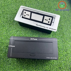 Ổ cắm điện âm bàn nắp bật 5 thiết bị TNE2-AB-2S3MD