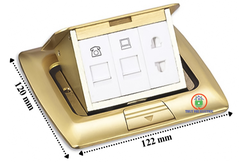 Ổ cắm âm sàn Sinoamigo SPU-18B bằng đồng