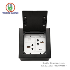 Ổ Cắm Điện Âm Sàn Thép Không Gỉ