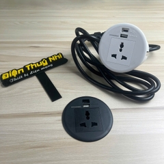 Ổ cắm hình trụ âm bàn Sino Amigo STS-R90W-2