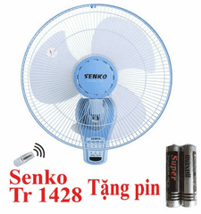 Quạt treo tường điều khiển remote senko TR1428