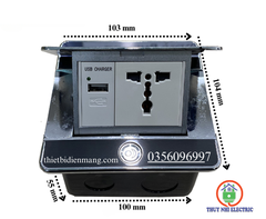 Ổ cắm âm sàn Sinoamigo STS-7B màu đen chính hãng