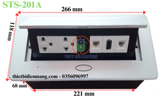 Ổ cắm âm bàn Sinoamigo STS-201A Hộp ổ cắm âm bàn chính hãng