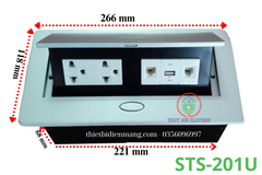 Ổ cắm âm bàn Sinoamigo STS-201U chính hãng cao cấp