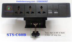 Ổ cắm điện trên bàn Sinoamgio STS-C60B cao cấp