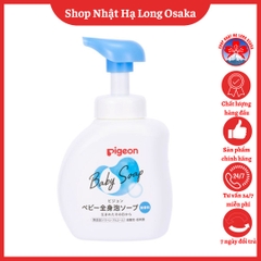 SỮA TẮM GỘI TRẺ EM BABY SOAP PIGEON KHÔNG MÙI 500ML - 4902508084390