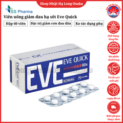 VIÊN UỐNG GIẢM ĐAU HẠ SỐT EVE QUICK HỘP 60 VIÊN - 4987300052730