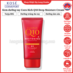 KEM DƯỠNG TRẮNG DA TAY SIÊU DƯỠNG ẨM COEN RICH Q10 WHITENING MEDICATED 80G - 4971710587524