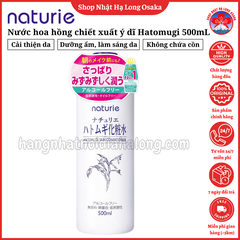 NƯỚC HOA HỒNG DƯỠNG ẨM – LÀM SÁNG DA NATURIE HATOMUGI SKIN CONDITIONER 500ML (CHIẾT XUẤT Ý DĨ) - 4903335693601