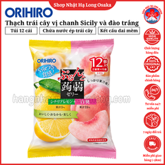 THẠCH ORIHIRO VỊ CHANH SICILY & ĐÀO TRẮNG GÓI 240G - 4571157252216