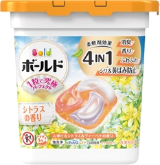 VIÊN GIẶT P&G BOLD GEL BALL 4IN1 HƯƠNG CHANH THANH MÁT HỘP 11 VIÊN - 4987176292858