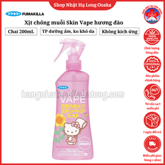 XỊT CHỐNG MUỖI SKIN VAPE 200ML HƯƠNG ĐÀO - 4902424433081