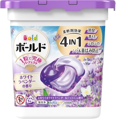 VIÊN GIẶT P&G BOLD GEL BALL 4IN1 HƯƠNG HOA OẢI HƯƠNG TRẮNG & HOA NHÀI HỘP 11 VIÊN - 4987176292698