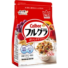 NGŨ CỐC CALBEE GÓI MÀU ĐỎ 750G MẪU MỚI - 4901330746360