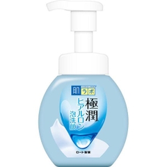 SỮA RỬA MẶT TẠO BỌT DƯỠNG ẨM HADALABO GOKUJUN HYALURONIC 160ML - 4987241145614