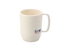 CỐC NHỰA INOMATA MUG CUP MÀU TRẮNG NGÀ 350ML - 4905596111665