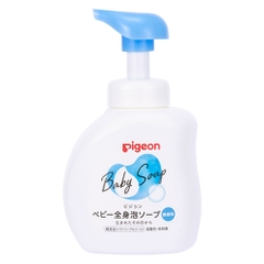 SỮA TẮM GỘI TRẺ EM BABY SOAP PIGEON KHÔNG MÙI 500ML - 4902508084390