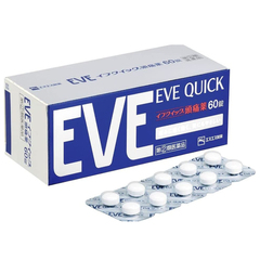 VIÊN UỐNG GIẢM ĐAU HẠ SỐT EVE QUICK HỘP 60 VIÊN - 4987300052730