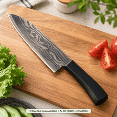 DAO BẾP TAKE HỌA TIẾT DAMASCUS ETCHING ART 165MM - 4909838202135