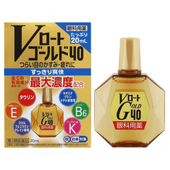 THUỐC NHỎ MẮT V-ROHTO GOLD 40 THE MÁT DÀNH CHO NGƯỜI TRUNG NIÊN VÀ CAO TUỔI 20ML - 4987241195725