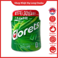 KẸO CAO SU CLORETS HƯƠNG BẠC HÀ TỰ NHIÊN 140G - 4547894155004