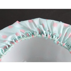 MŨ TẮM SHOWER CAP MITSUKI HỌA TIẾT CHẤM BI SIZE 40-66CM - 4968988040097