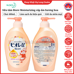 SỮA TẮM BIORE MOIST CẤP ẨM HƯƠNG HOA 480ML - 4901301336330