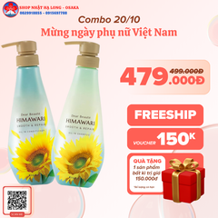 BỘ GỘI - XẢ KRACIE HIMAWARI SMOOTH & REPAIR TẠO ĐỘ MƯỢT VÀ PHỤC HỒI TÓC - 4901417788030
