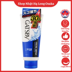 SỮA RỬA MẶT TẨY DA CHẾT GATSBY FACIAL WASH PERFECT SCRUB CHO NAM 160G - 4902806498196