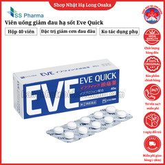 VIÊN UỐNG GIẢM ĐAU HẠ SỐT EVE QUICK HỘP 40 VIÊN - 4987300052716