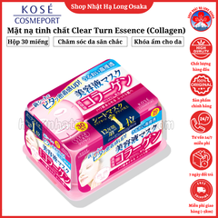 MẶT NẠ TINH CHẤT KOSE CLEAR TURN ESSENCE (COLLAGEN) HỘP 30 MIẾNG - 4971710319378