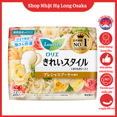 BĂNG VỆ SINH HÀNG NGÀY LAURIER HƯƠNG HOA QUÝ PHÁI BỊCH 72 MIẾNG - 4901301306265