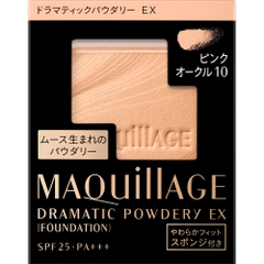 LÕI PHẤN PHỦ MAQUILLAGE DRAMATIC POWDERY EX (FOUNDATION) MÀU HỒNG ĐẤT PO10 SPF25 PA+++ 9.3G - 4909978103798