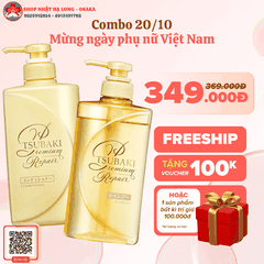 BỘ GỘI XẢ TSUBAKI PREMIUM REPAIR PHỤC HỒI NGĂN RỤNG TÓC - 4901872472956