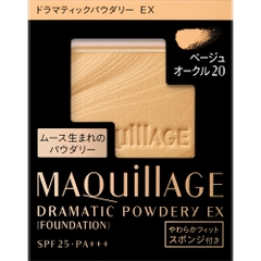LÕI PHẤN PHỦ MAQUILLAGE DRAMATIC POWDERY EX (FOUNDATION) MÀU BE TỰ NHIÊN BO20 SPF25 PA+++ 9.3G - 4909978103842