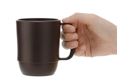 CỐC NHỰA INOMATA MUG CUP MÀU NÂU 350ML - 4905596111672