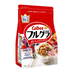NGŨ CỐC CALBEE GÓI MÀU ĐỎ 750G - 4901330745523