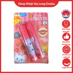 Set 2 son dưỡng môi Rohto Lip Baby Color Fruits bản đặc biệt