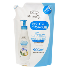 SỮA TẮM TẠO BỌT LEIVY FLORAL SWEET – CHIẾT XUẤT SỮA DÊ & DỪA TỰ NHIÊN – DƯỠNG ẨM SÂU, HƯƠNG HOA NGỌT NGÀO TÚI REFILL 900ML - 4582194815784