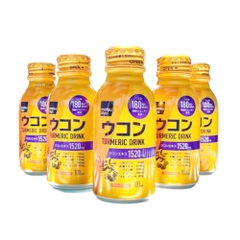 NƯỚC UỐNG TINH CHẤT NGHỆ MÁT GAN, GIẢI RƯỢU MATSUKIYO SUPER MEDIUM EX LỐC 6 LỌ × 100ML - 4970458112142