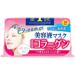 MẶT NẠ DƯỠNG DA CHỐNG LÃO HÓA KOSE CLEAR TURN ESSENCE COLLAGEN HỘP 30 MIẾNG - 4971710319378